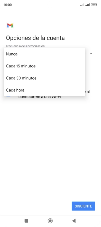 Pulsa el ajuste deseado. Pulsa el ajuste deseado.