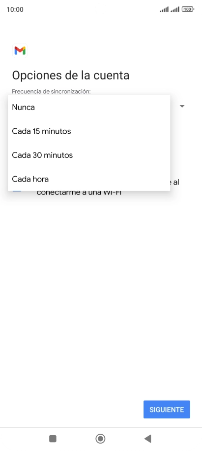 Pulsa el ajuste deseado. Pulsa el ajuste deseado.
