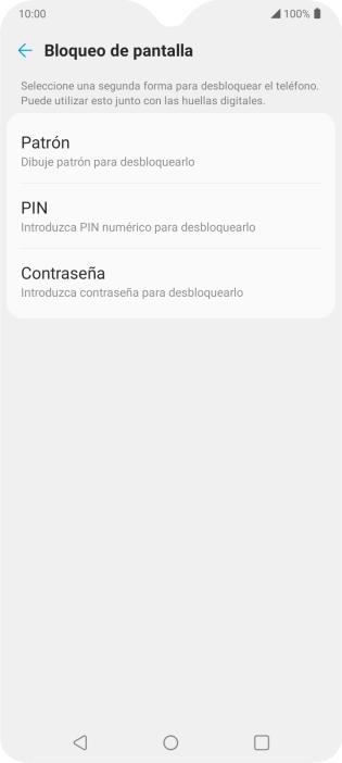 Pulsa el código de seguridad deseado y sigue las indicaciones de la pantalla para crear un código de seguridad del teléfono adicional. Pulsa el código de seguridad deseado y sigue las indicaciones de la pantalla para crear un código de seguridad del teléfono adicional.