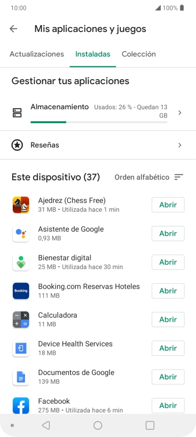 Pulsa la app deseada. Pulsa la app deseada.