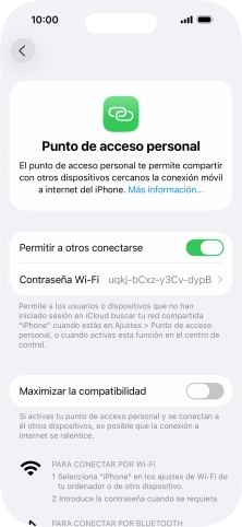 Desliza el dedo hacia arriba desde la parte inferior de la pantalla para terminar y volver a la pantalla de inicio.