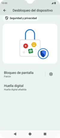 Pulsa Bloqueo de pantalla e introduce el código de seguridad extra que has creado anteriormente. Pulsa Bloqueo de pantalla e introduce el código de seguridad extra que has creado anteriormente.