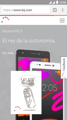 Pulsa en la barra de direcciones.