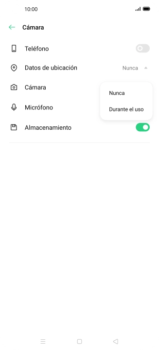 Pulsa el ajuste deseado. Pulsa el ajuste deseado.