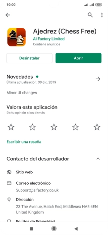 Pulsa Desinstalar.
