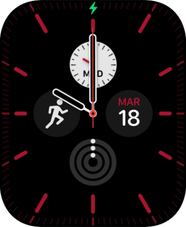 Cuando el icono de carga de batería aparece en la pantalla, el Apple Watch se está cargando. Cuando el icono de carga de batería aparece en la pantalla, el Apple Watch se está cargando.