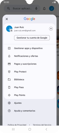 Pulsa Gestionar apps y dispositivo.