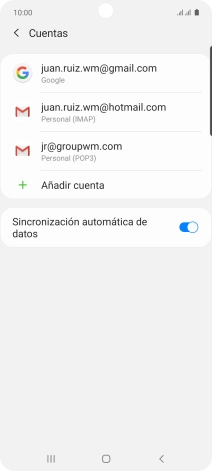 Pulsa el indicador junto a 