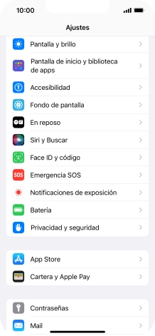 Pulsa Privacidad y seguridad.