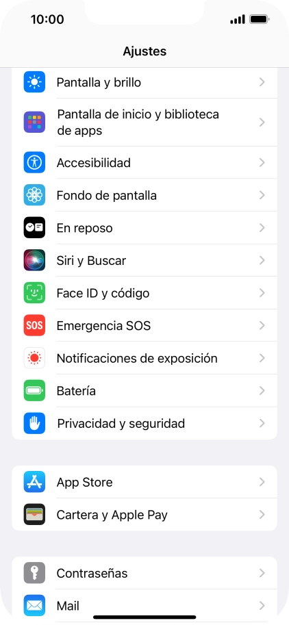 Pulsa Privacidad y seguridad.