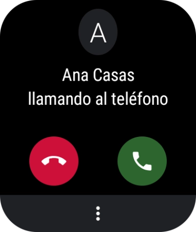 Pulsa el icono de responder llamadas para contestar. Pulsa el icono de responder llamadas para contestar.