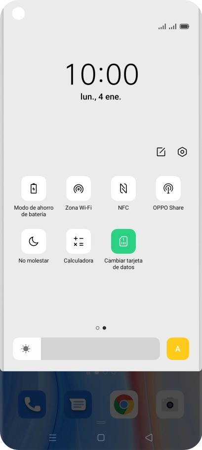 Pulsa Modo de ahorro de batería para activar la función.