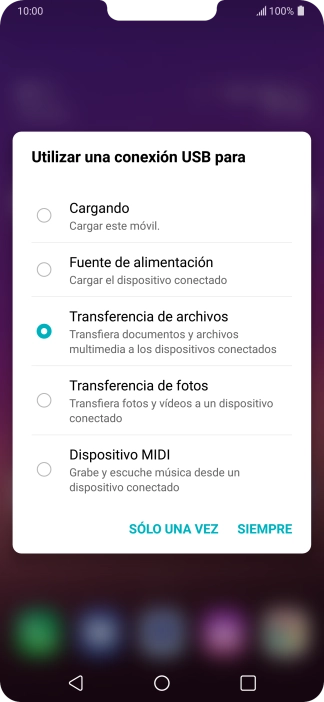 Pulsa Transferencia de archivos. Pulsa Transferencia de archivos.