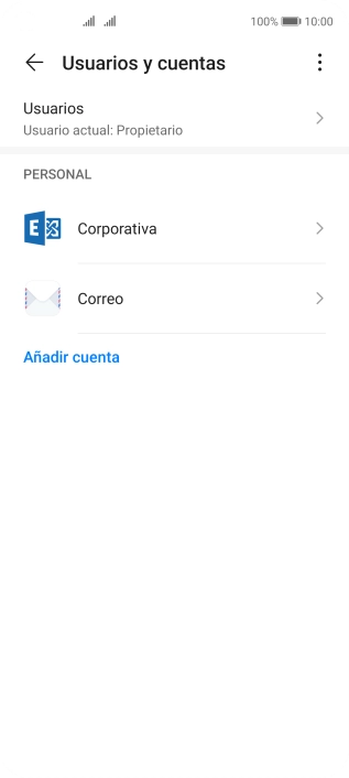 Pulsa el tipo de cuenta deseado. Pulsa el tipo de cuenta deseado.