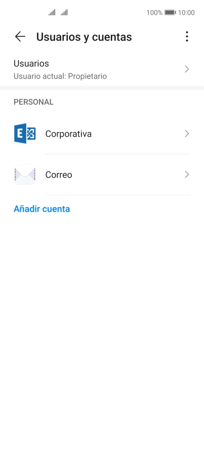 Pulsa el tipo de cuenta deseado. Pulsa el tipo de cuenta deseado.