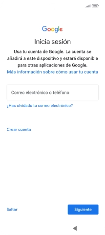 Sigue las indicaciones de la pantalla para terminar la activación. Sigue las indicaciones de la pantalla para terminar la activación.