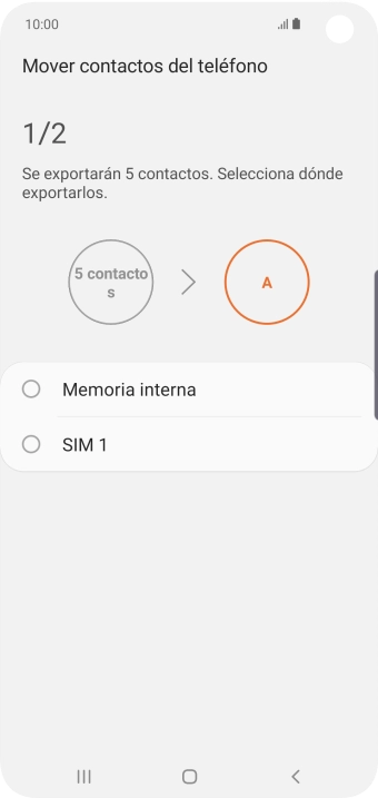 Pulsa el nombre de la tarjeta SIM. Pulsa el nombre de la tarjeta SIM.