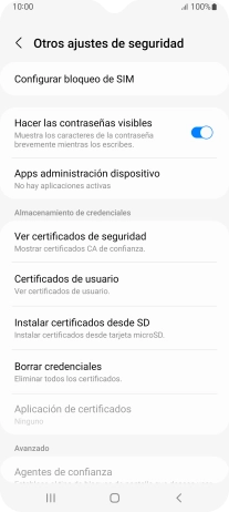 Pulsa Configurar bloqueo de SIM. Pulsa Configurar bloqueo de SIM.