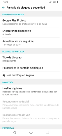 Pulsa Huellas digitales. Pulsa Huellas digitales.