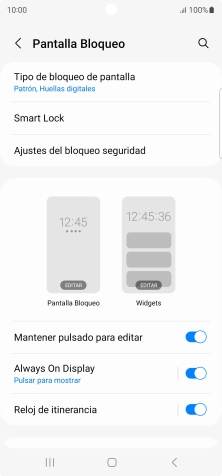 Pulsa Tipo de bloqueo de pantalla e introduce el código de seguridad extra que has creado anteriormente. Pulsa Tipo de bloqueo de pantalla e introduce el código de seguridad extra que has creado anteriormente.