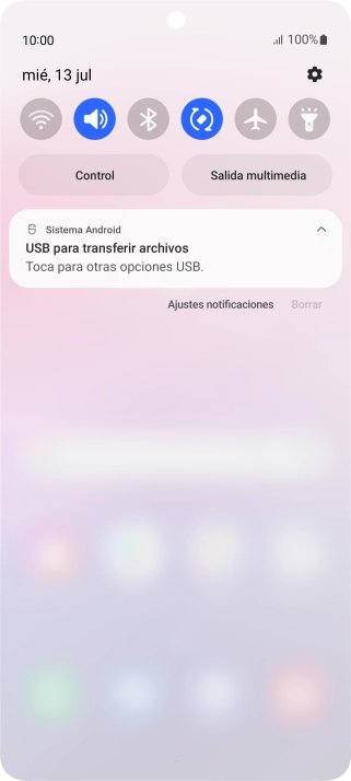 Pulsa Toca para otras opciones USB.. Pulsa Toca para otras opciones USB..