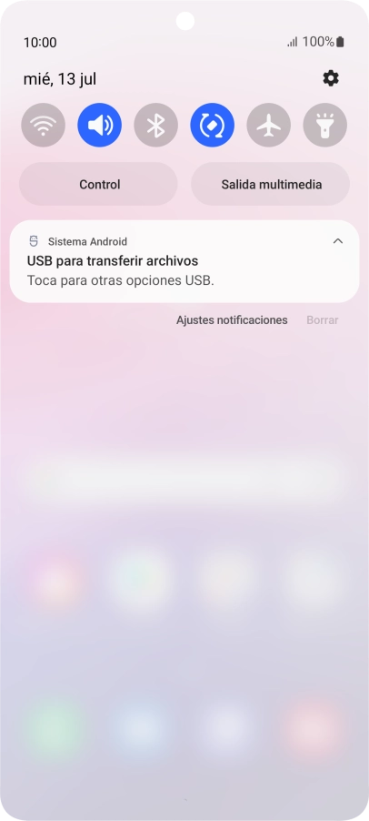 Pulsa Toca para otras opciones USB.. Pulsa Toca para otras opciones USB..