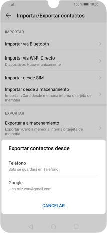 Pulsa Teléfono.