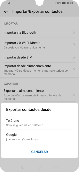Pulsa Teléfono.