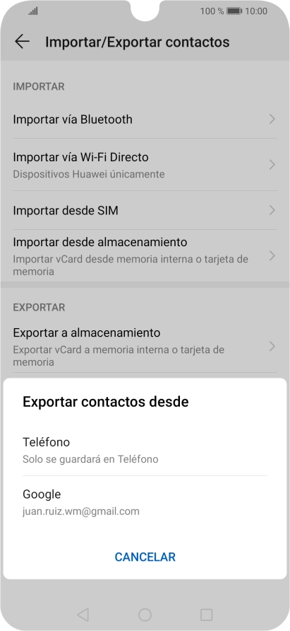 Pulsa Teléfono.