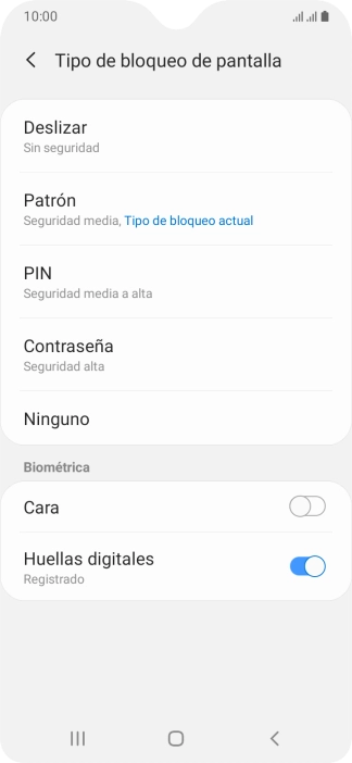 Pulsa Ninguno.