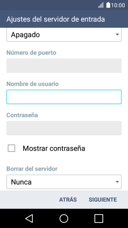 Pulsa la lista desplegable bajo 