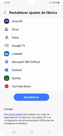 Pulsa Restablecer. Pulsa Restablecer.
