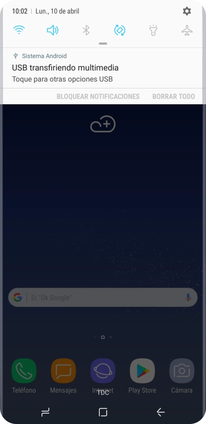 Pulsa el icono de conexiones. Pulsa el icono de conexiones.