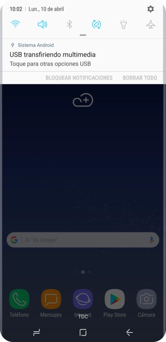Pulsa el icono de conexiones. Pulsa el icono de conexiones.