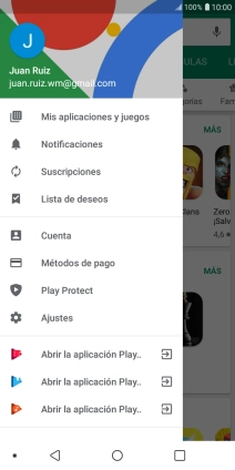 Pulsa Mis aplicaciones y juegos. Pulsa Mis aplicaciones y juegos.