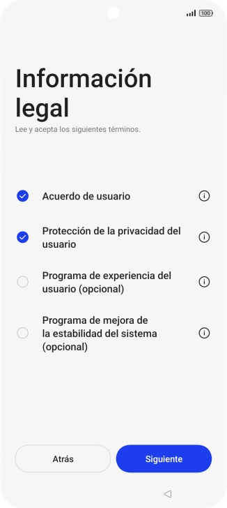 Pulsa Siguiente.