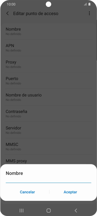 Introduce Vodafone Internet y pulsa Aceptar. Introduce Vodafone Internet y pulsa Aceptar.