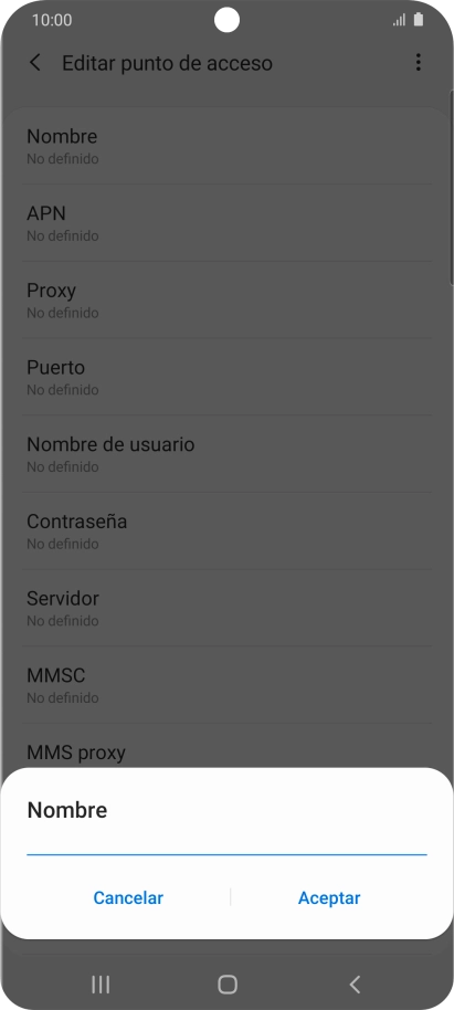 Introduce Vodafone Internet y pulsa Aceptar. Introduce Vodafone Internet y pulsa Aceptar.