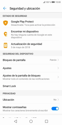 Pulsa Bloqueo de pantalla.
