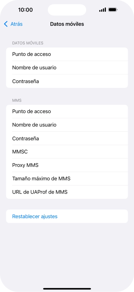 Pulsa Punto de acceso e introduce airtelwap.es. Pulsa Punto de acceso e introduce airtelwap.es.