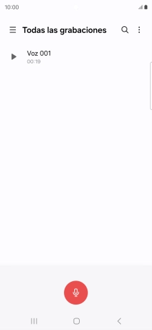 Haz una grabación nueva o abre una grabación ya guardada.