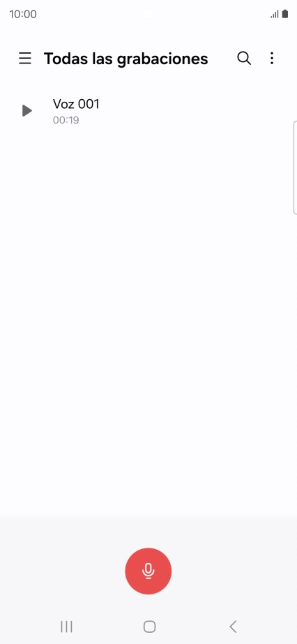 Haz una grabación nueva o abre una grabación ya guardada.
