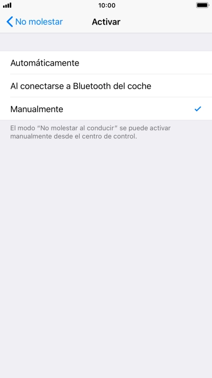 Pulsa el ajuste deseado.