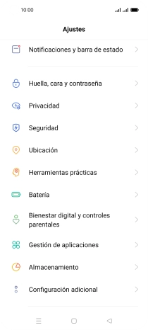 Pulsa Configuración adicional.