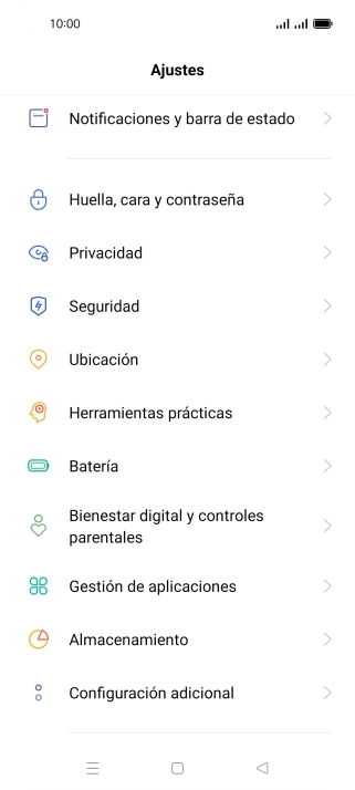 Pulsa Configuración adicional.