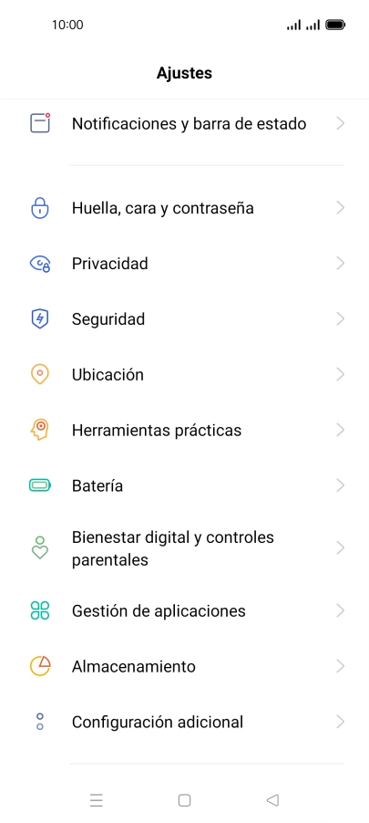 Pulsa Configuración adicional.