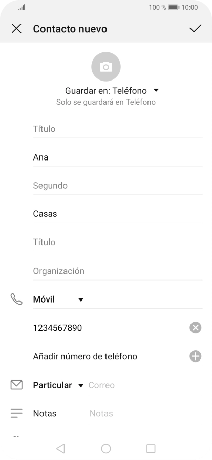 Pulsa el icono de aceptar. Pulsa el icono de aceptar.