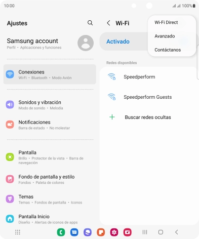 Pulsa Avanzado.