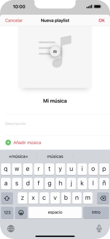 Pulsa Añadir música. Pulsa Añadir música.