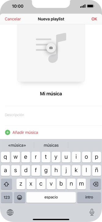 Pulsa Añadir música. Pulsa Añadir música.